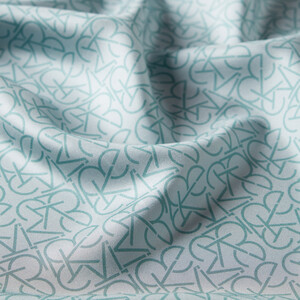 Menthol Typo Monogram Silk Twill Scarf - Thumbnail