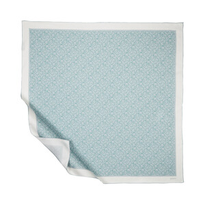 Menthol Typo Monogram Silk Twill Scarf - Thumbnail