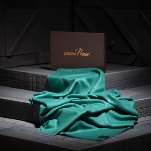 Menthol Wool Silk Scarf - Thumbnail