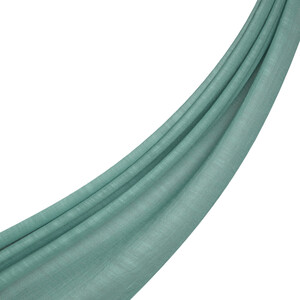 ipekevi - شال قطن وحرير ساده لون منثول