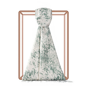 ipekevi - Mentol Marble Print Silk Scarf