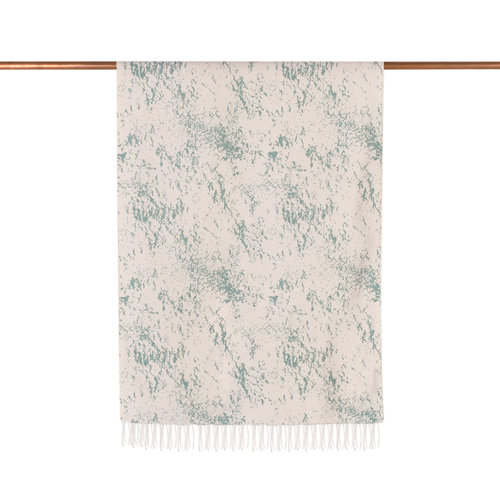 Mentol Marble Print Silk Scarf