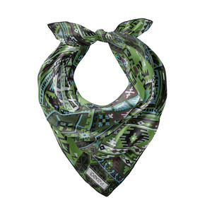 ipekevi - Mentol Sihirli Halı Saten İpek Mendil (1)