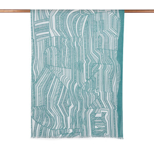 ipekevi - Mentol Sketch Print Scarf (1)