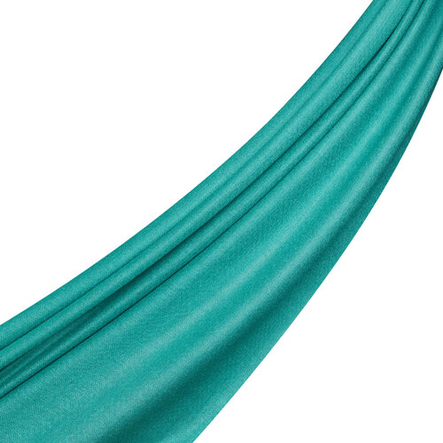 شال صوف وحرير فاخر لون منثول