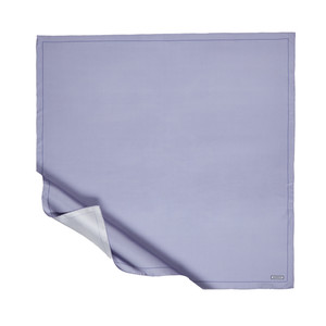 Metallic Blue Frame Silk Twill Scarf