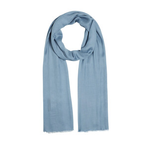 Metallic Blue Plain Modal Scarf - Thumbnail