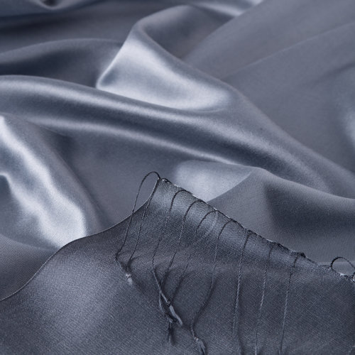 Metallic Blue Reversible Silk Scarf