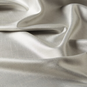 Metallic Silver Reversible Silk Neck Scarf - Thumbnail