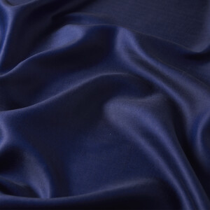 Midnight Blue Reversible Silk Scarf - Thumbnail