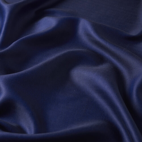 Midnight Blue Reversible Silk Scarf