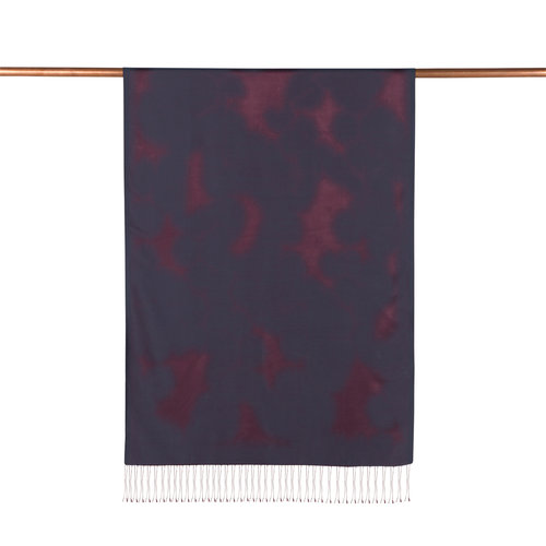 Midnight Blue Spray Paint Print Silk Scarf
