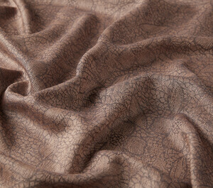 Milky Coffee Lace Vervain Print Scarf - Thumbnail