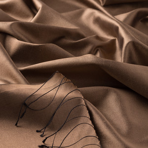 ipekevi - Milky Coffee Plain Silk Scarf (1)