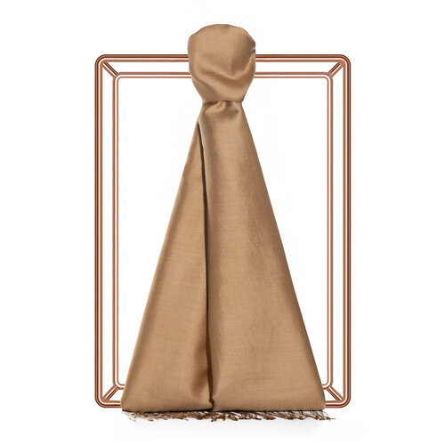 Milky Coffee Silk Scarf