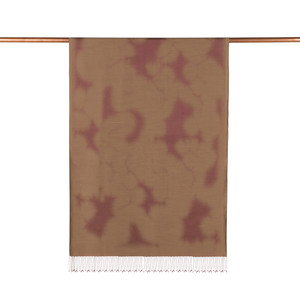Milky Coffee Spray Paint Print Silk Scarf - Thumbnail
