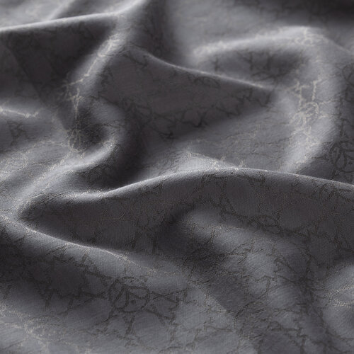 Mini Seljuk Monogram Gümüş Desenli Şal Mini Seljuk Monogram Gümüş Desenli Şal