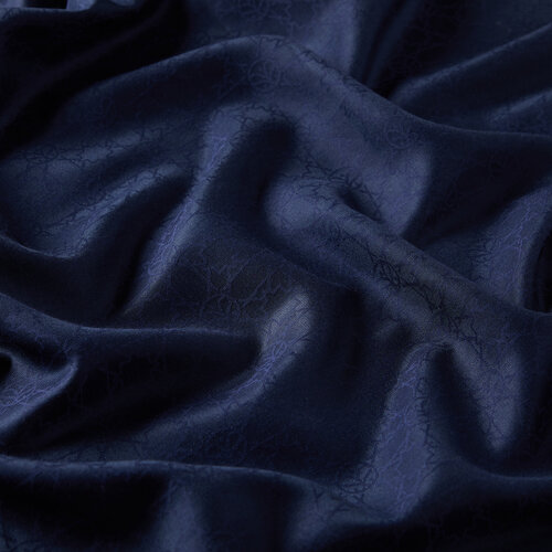 شال مونغرام سلجوقي ناعم لون كحلي