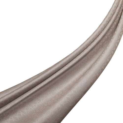 شال مونغرام سلجوقي ناعم لون حجري