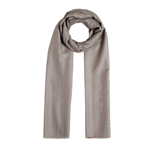 ipekevi - شال مونغرام سلجوقي ناعم لون حجري (1)