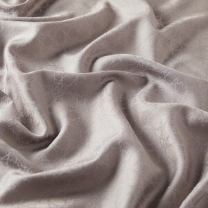 شال مونغرام سلجوقي ناعم لون حجري - Thumbnail