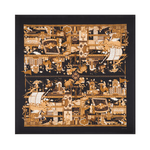 Miniature Black Satin Silk Pocket Square - Thumbnail