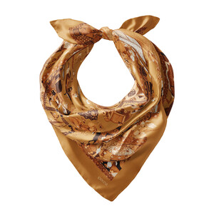 ipekevi - Miniature Gold Satin Silk Pocket Square (1)