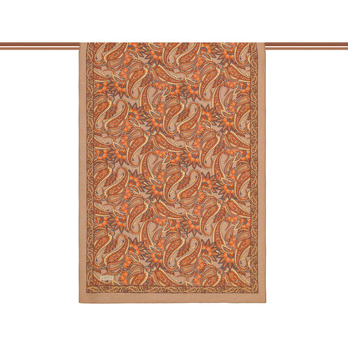 Mink Armoni Print Tencel Scarf