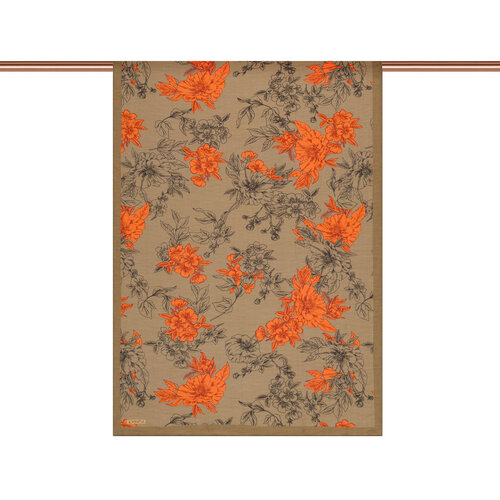 Mink Azalea Print Tencel Scarf