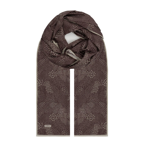 Mink Ethnic Harmony Print Cotton Scarf