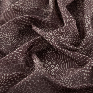 Mink Ethnic Harmony Print Cotton Scarf - Thumbnail