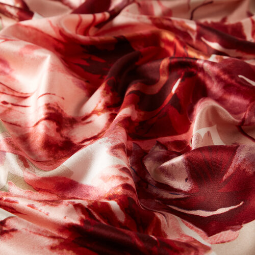 Mink Florescence Print Silk Scarf