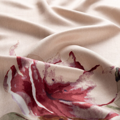 Mink Florescence Print Silk Scarf