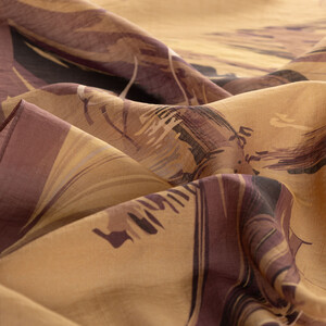 Mink Flow Print Tencel Scarf - Thumbnail