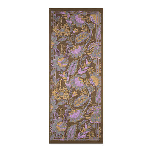 Mink Grey Royal Ivy Pattern Tencel Scarf