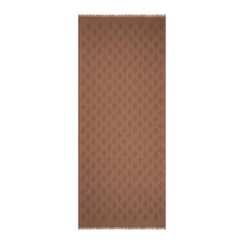 Mink IE Monogram Wool Silk Scarf