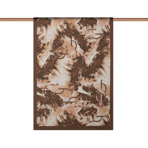 ipekevi - Mink Mono Brush Print Tencel Scarf (1)