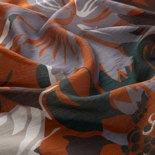 Mink Nihavent Print Tencel Scarf