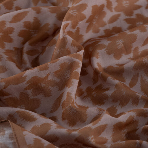 Mink Orange Flower Cotton Scarf