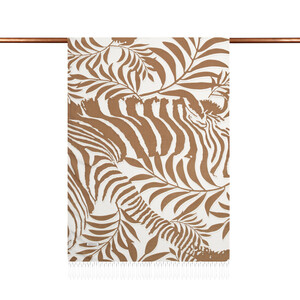 ipekevi - Mink Palm Springs Print Silk Scarf (1)