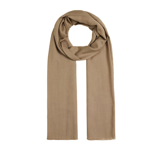 Mink Plain Cotton Silk Scarf