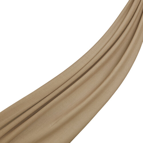 Mink Plain Cotton Silk Scarf