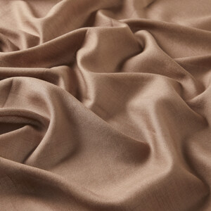 Mink Plain Cotton Silk Scarf - Thumbnail