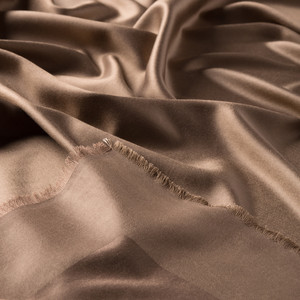 Mink Reversible Silk Scarf - Thumbnail