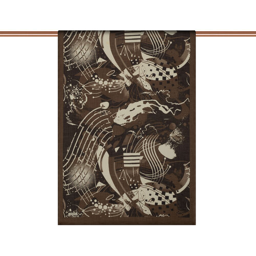 Mink Rhapsody Print Tencel Scarf