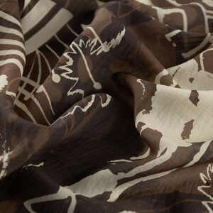 Mink Rhapsody Print Tencel Scarf - Thumbnail