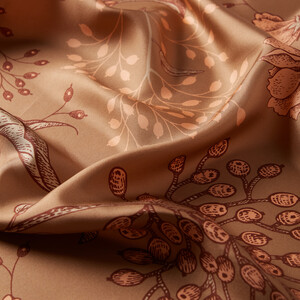 ipekevi - Mink Rosa Patterned Twill Silk Scarf (1)