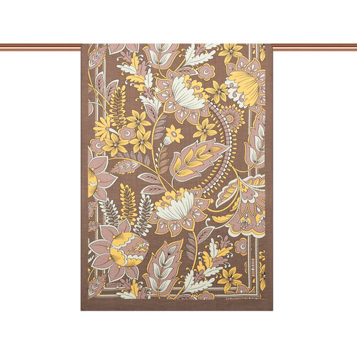 Mink Royal Ivy Pattern Tencel Scarf