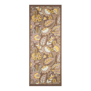 Mink Royal Ivy Pattern Tencel Scarf - Thumbnail