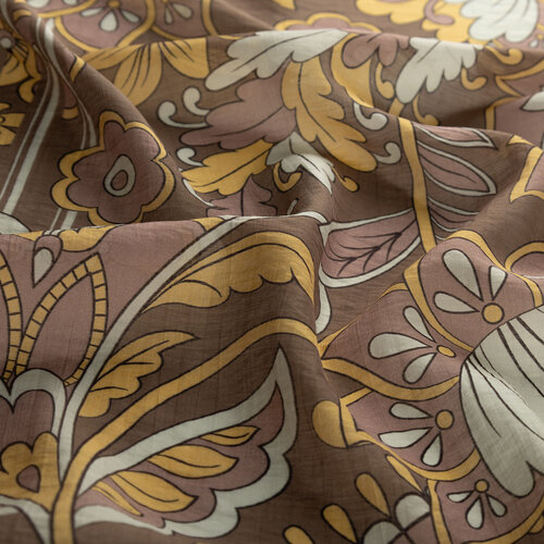 Mink Royal Ivy Pattern Tencel Scarf